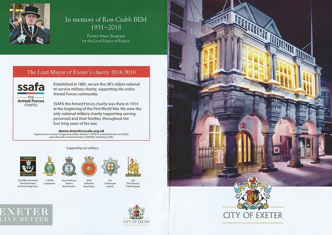 Christmas Card from Lord Mayor of Exeter