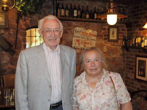 Alan Huxley with his wife Celia Villa-Landa