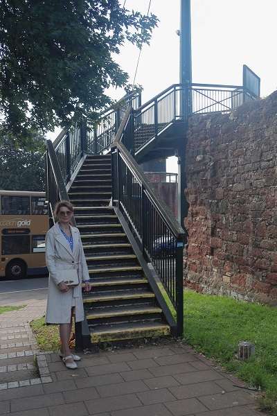 Olga Lawson at Yaroslavl Bridge, Exeter