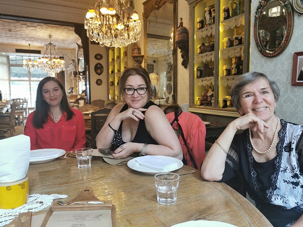 Larisa Khatsukova, Luba Balagova and Olga Zabotkina at Mari Vanna Russian Restaurant, Knightsbridge, London